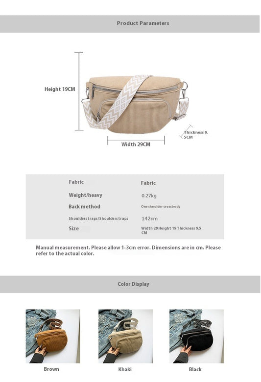 Cross-border Hot Extra Large Waist Bag Chest Bag Large Capacity