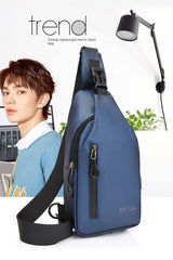 Men's Chest Bag Casual Backpack Sports Function Oblique Shoulder Fashion Tactical Single Crossbody