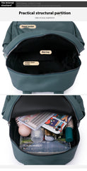Light Luxury High-grade Backpack Women's Backpack PU Soft Leather Fashion Simple Waterproof Large Capacity Travel Bag